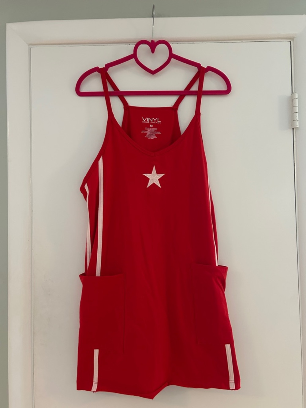 NWT VINYL Red Star Tank Dress
